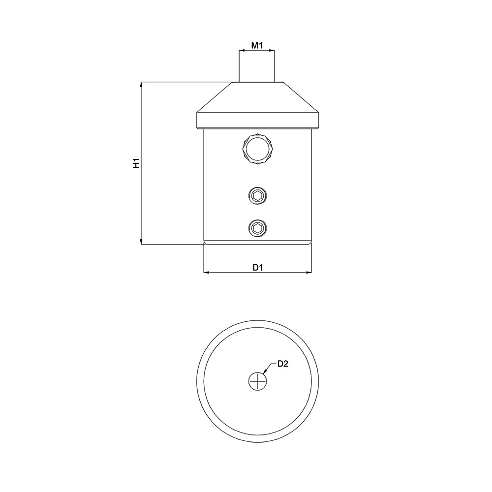 Piezas de adaptación pararrayos a mástil conductor redondo | INGESCO