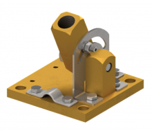 Suporte basculhante para para-raios da Franklin