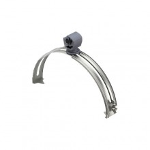 Tile support with polyamide clamp