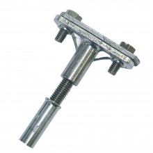 Folding clamp for flat conductor