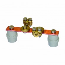 Barramento equipotencial com isoladores