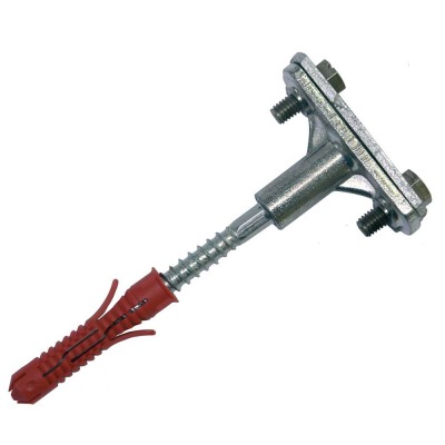 Folding clamp w/lag for flat conductors