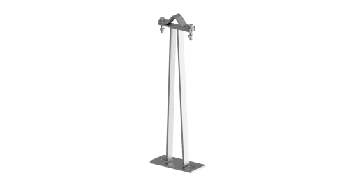 Anclaje mástil con placa de 60cm