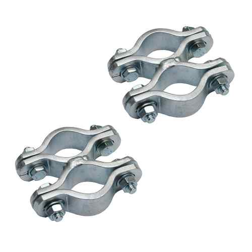 Double ancrage étrier pour mât