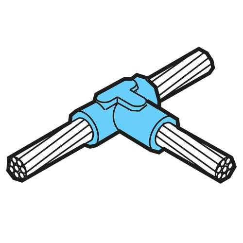 “T” cable-to-cable weld “T” cable-to-cable weld