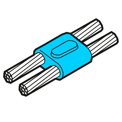 soldadura cable-cable en paralelo