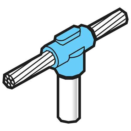 Cable-to-rod electrode weld Cable-to-rod electrode weld
